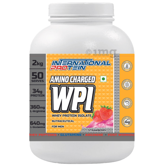 International Protein Amino Charged WPI Powder Strawberry