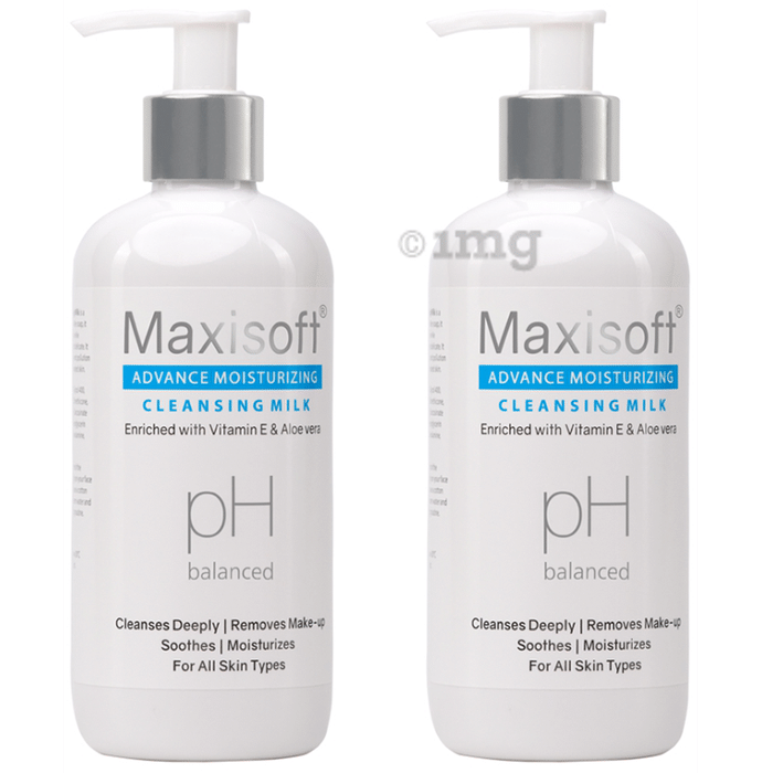 Maxisoft PH Balanced Advance Moisturizing Cleansing Milk (300ml Each)