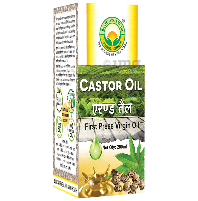 Basic Ayurveda Castor Virgin Oil | Helps Ease Constipation