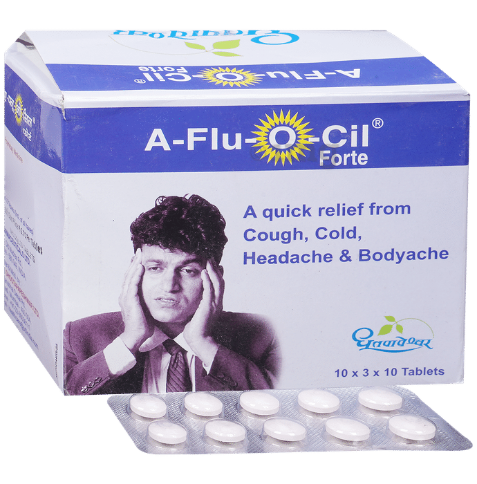 Dhootapapeshwar A Flu-O-Cil Forte Tablet | Relieves Cough, Cold, Headache & Bodyache