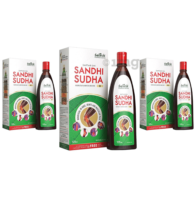 Saptarishi Sandhi Sudha (125ml Each) with Sandhi Sudha capsule Free (30 Each)