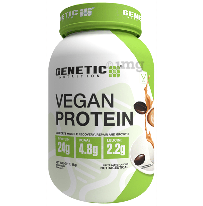Genetic Nutrition Vegan Protein Powder Cafe Latte