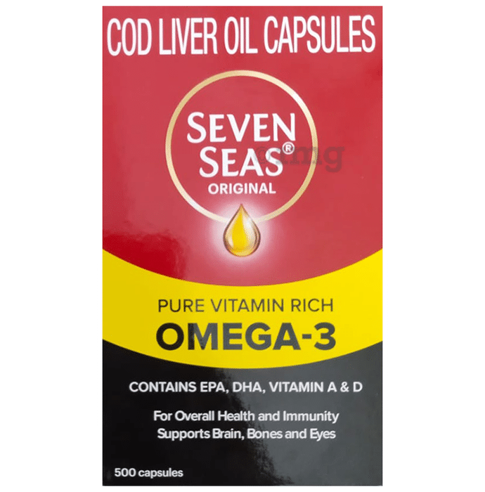 Seven Seas Original Cod-Liver Oil Capsule | For Brain, Bones, Eyes & Immunity