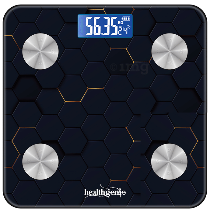 Healthgenie 3D HEXA-HB411 Smart Bluetooth Weight Machine Black