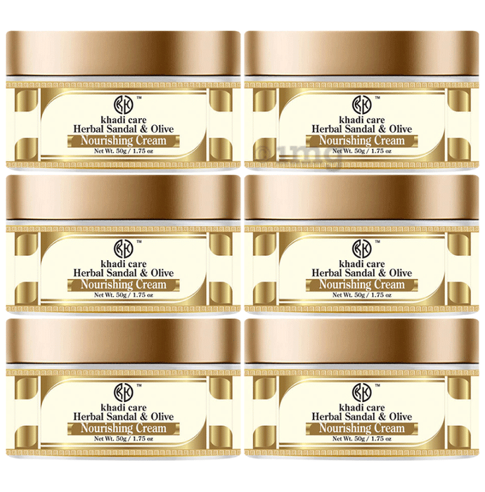 Khadi Care Herbal Sandal & Olive Nourishing Cream (50gm Each)