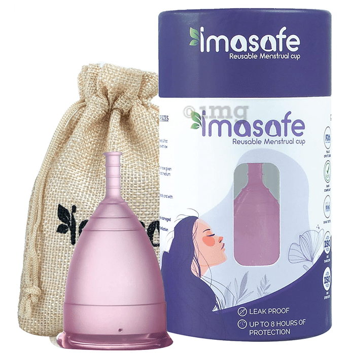 Imasafe Reusable Menstrual Cup Pink Medium