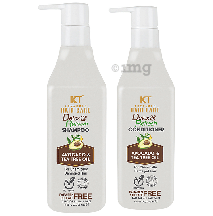 KT Advanced Detox Refresh Shampoo & Conditioner (250ml Each)