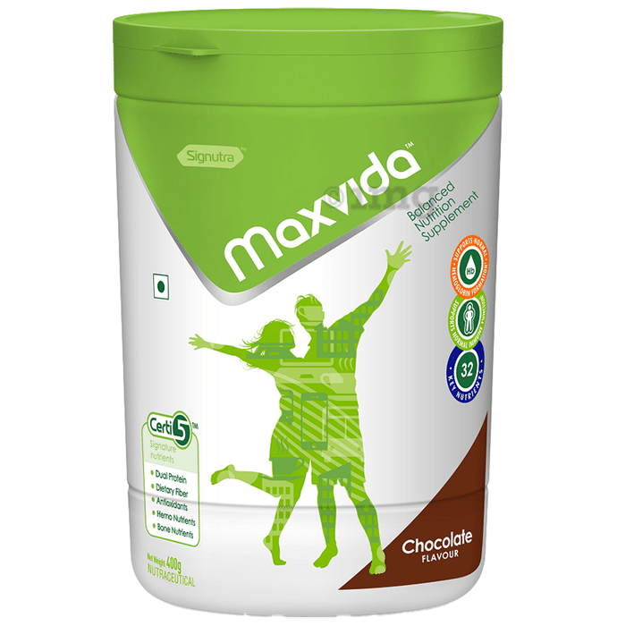 Maxvida Supplement for Haemoglobin Formation & Immunity | Flavour Chocolate Powder