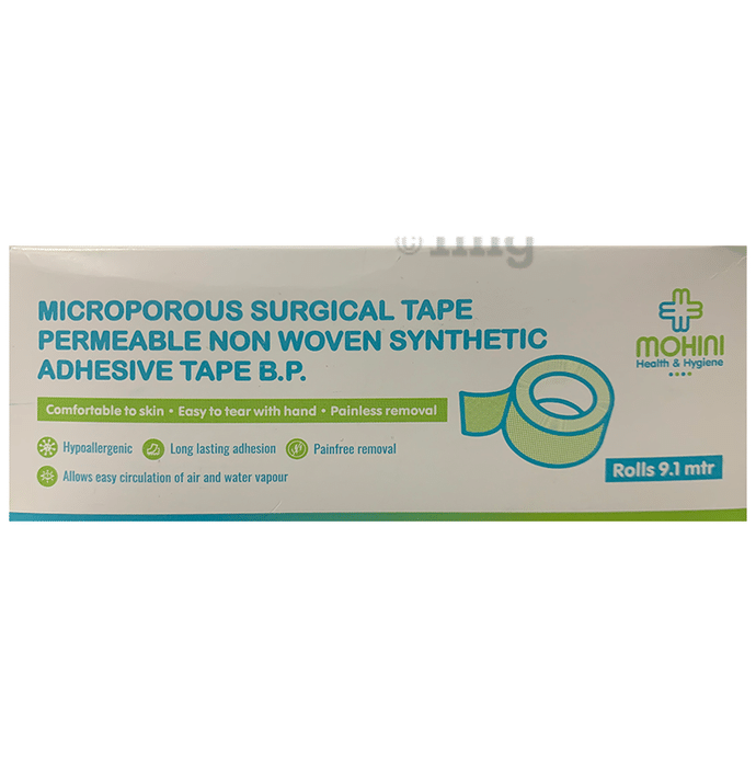 Mohini Microporous Surgical Tape 1.25cm x 9.1m