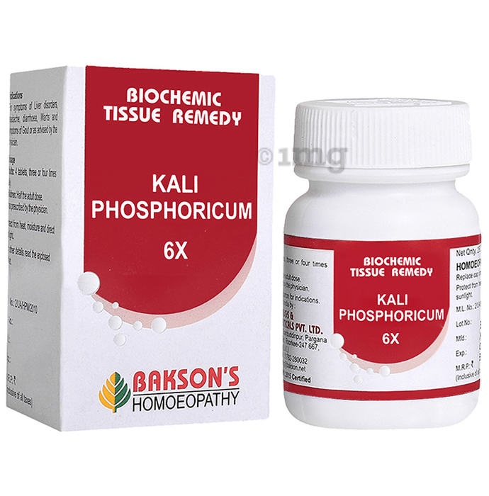 Bakson's Homeopathy Kali Phosphoricum Biochemic Tablet 6X