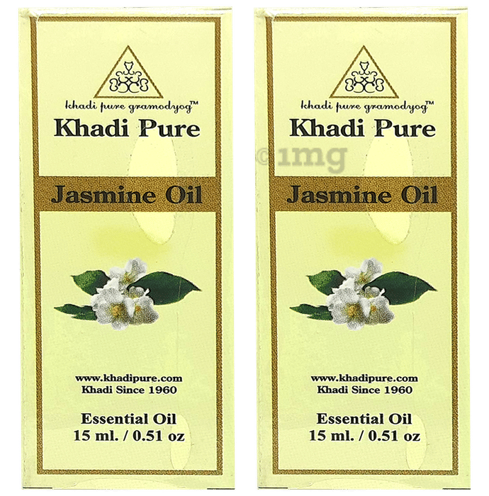 Khadi Pure Jasmine Essential Oil (15ml Each) Buy combo pack of 2.0