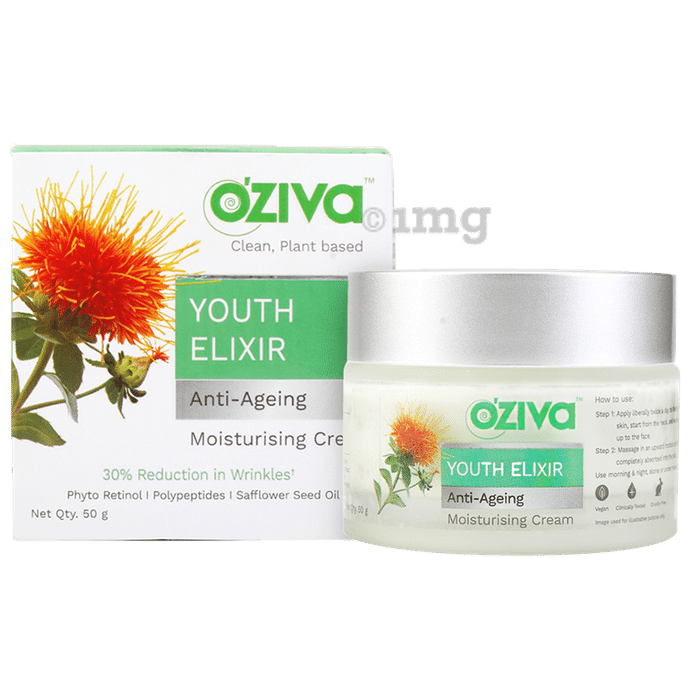 Oziva Youth Elixir Anti-Ageing Moisturising Cream for Wrinkle Reduction
