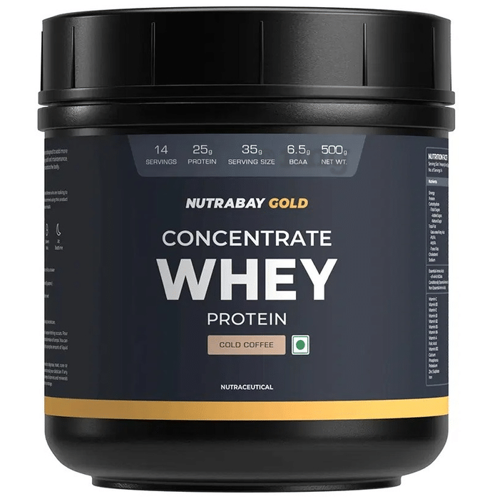 Nutrabay Concentrate Whey Protein Powder Cold Coffee