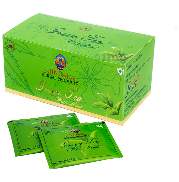 Jindal Herbal Green Tea With Mint (25 Sachets) Buy 2 Get 1 Free