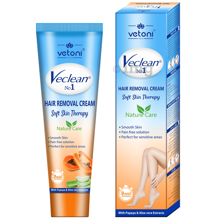 Vetoni Veclean No 1 Hair Removal Cream Papaya & Aloe Vera Extracts