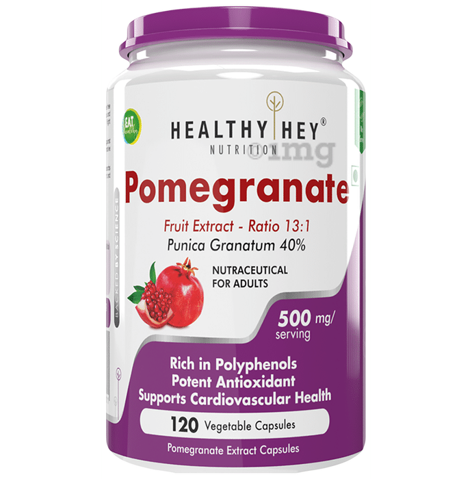 HealthyHey Pomegranate Fruit Extract Vegetable Capsule
