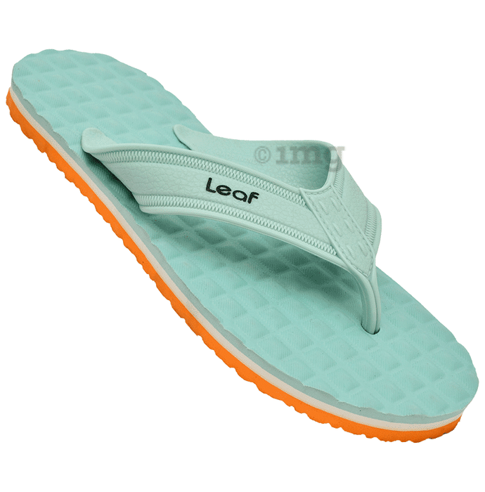 Leaf Footwear Cloud Comfort Orthopaedic Slippers Blue Orange 7