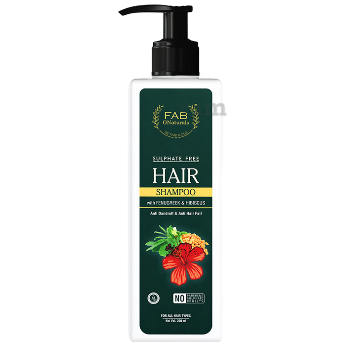 Fab O Naturals Hair Shampoo with Fenugreek & Hibiscus Shampoo