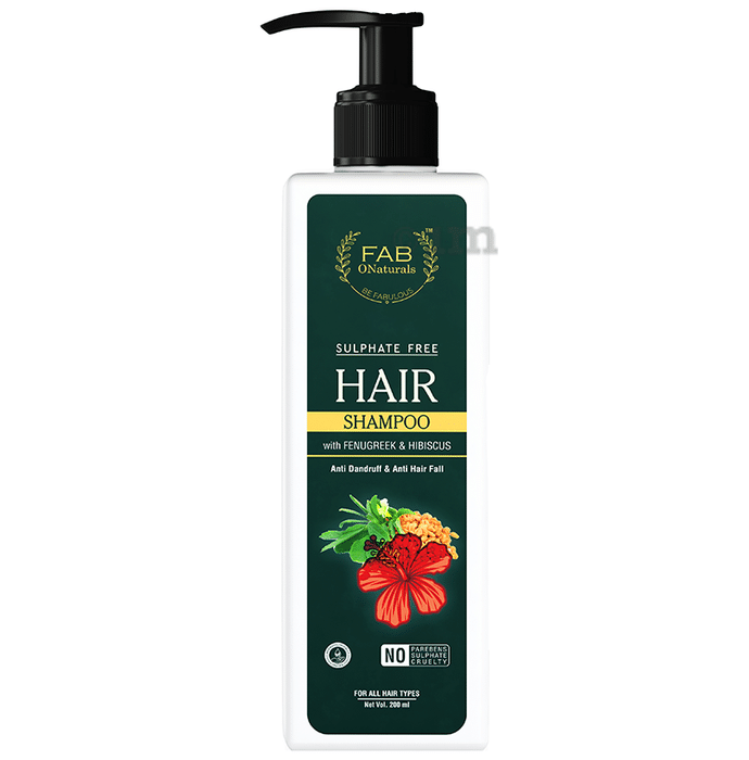 Fab O Naturals Hair Shampoo with Fenugreek & Hibiscus Shampoo