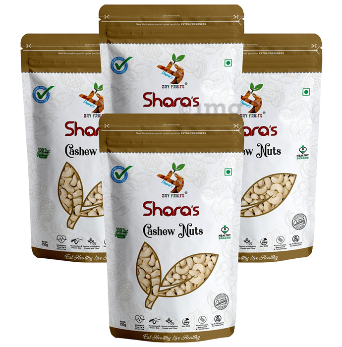 Shara's W180 King Size Cashew Nuts (250gm Each)