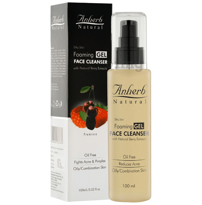 Anherb Natural Foaming Gel Face Cleanser
