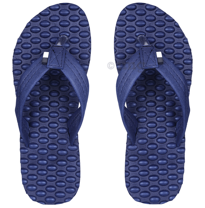 Doctor Extra Soft D 20 Orthopaedic Diabetic Pregnancy Comfort Slippers for Women Navy 5