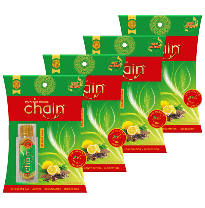 Chain Ayurvedic Churna Blister-Tasty & Instant Relief From Gas, Acidity & Constipation (18gm Each)