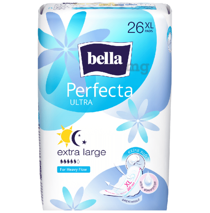 Bella Perfecta Ultra Sanitary Napkins Extra Soft Maxi Blue XL