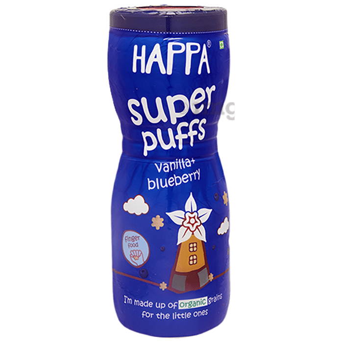 Happa Organic Super Puffs Vanilla + Blueberry