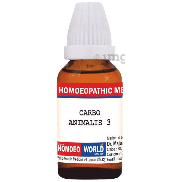 Dr. Majumder Homeo World Carbo Animalis Dilution (30ml Each) 3 CH