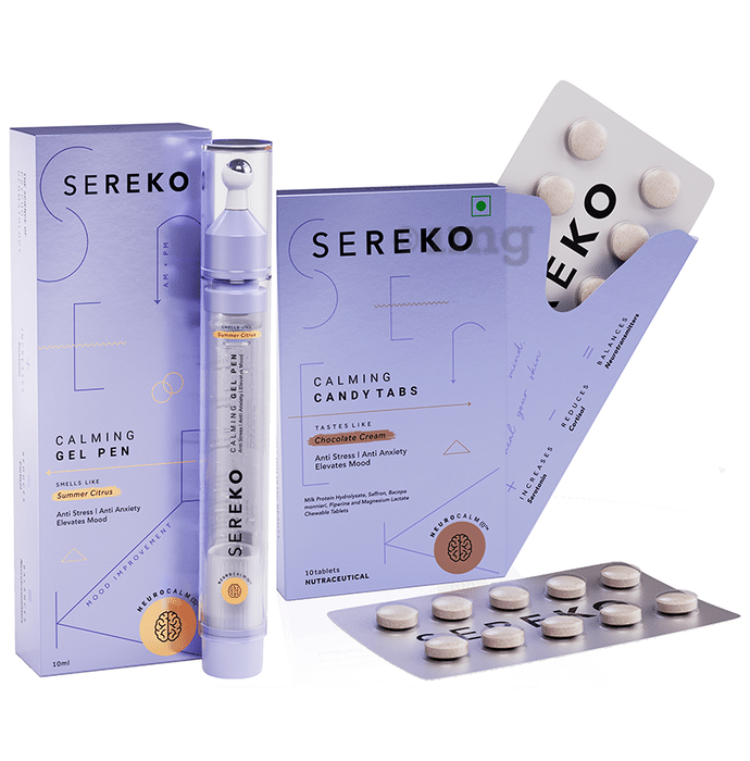 Sereko Signature Duo with Under Eye Gel and Calming Candy Tabs