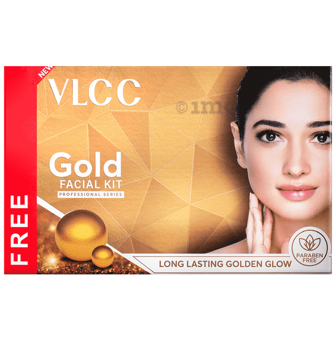 VLCC Natural Sciences Gold Facial Kit With Rose Water Toner 100ml Free