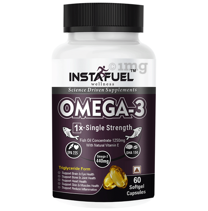 Instafuel Omega 3 440mg Softgel Capsules