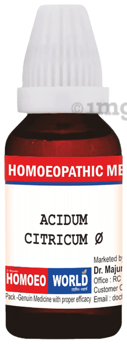 Dr. Majumder Homeo World Acidum Citricum Q Mother Tincture (30 ml Each)