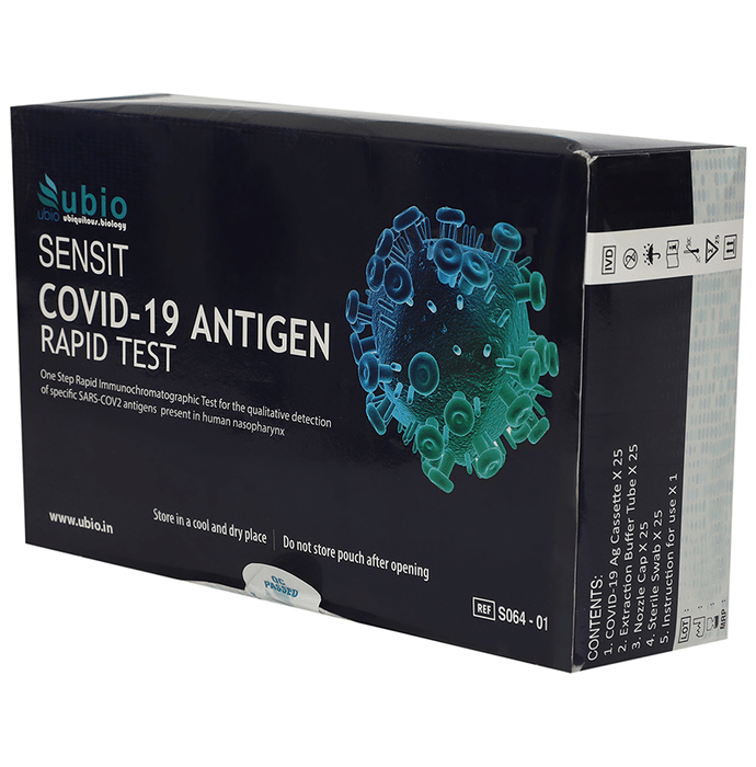Ubio Sensit Covid 19 Antigen Rapid Test Kit Buy box of 1.0 Test Kit at best price in India 1mg