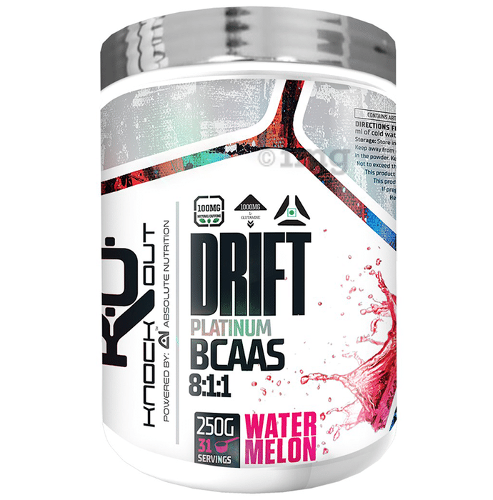 Knockout Drift Platinum BCAAS 8:1:1 Watermelon with Free Shaker