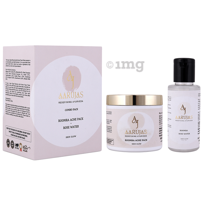 Aarujas Combo Pack of Roomra Acne Pack (40gm) & Roomra Rose Water (100ml)