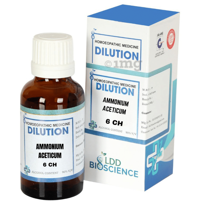 LDD Bioscience Ammonium Aceticum Dilution 6 CH
