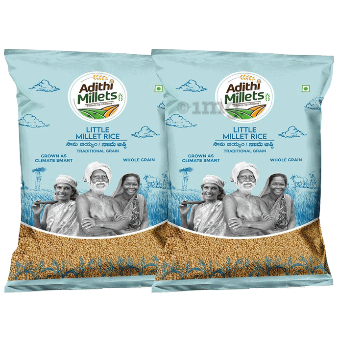 Adithi Millets Combo Pack of Little Millet (500gm Each)