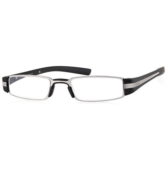 Klar Eye K 4011 Premium Reading Glasses for Men and Women Black Optical Power +1.75