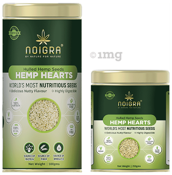 Noigra Combo Pack of Hemp Hearts (500gm) & Hemp Hearts (250gm