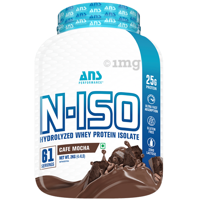ANS Performance N-Iso Hydrolyzed Whey Protein Isolate Powder Cafe Mocha