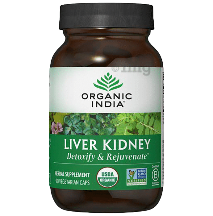 Organic India Liver Kidney Detoxify & Rejuvenate Vegetarian Caps