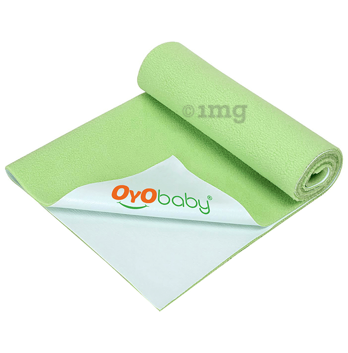 Oyo Baby Waterproof Rubber Dry Sheet Medium Light Green