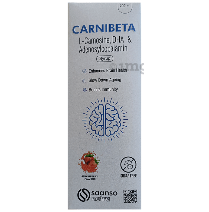 Carnibeta Syrup Strawberry Sugar Free