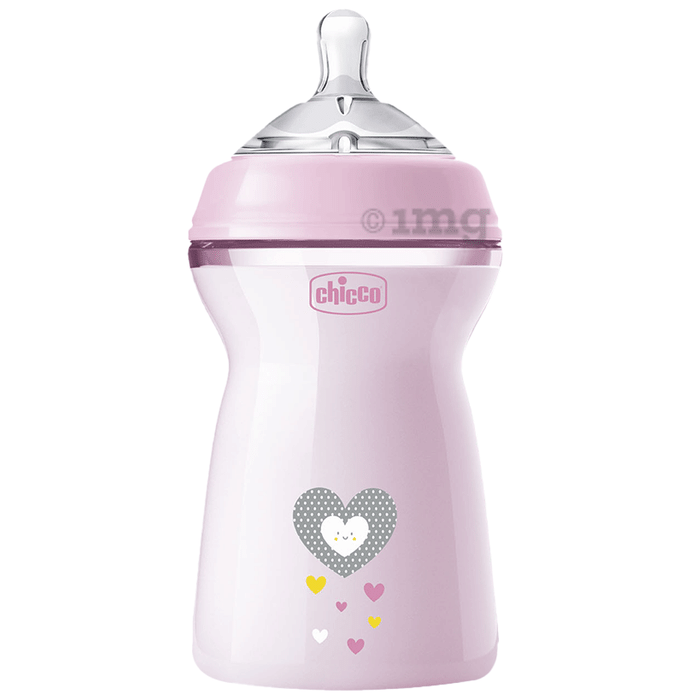 Chicco Natural Feeling  Feeding Bottle 6M+ Pink