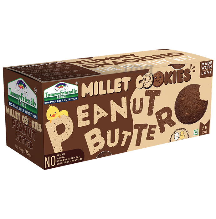 TummyFriendly Foods Peanut Butter Millet Cookies (75gm Each)
