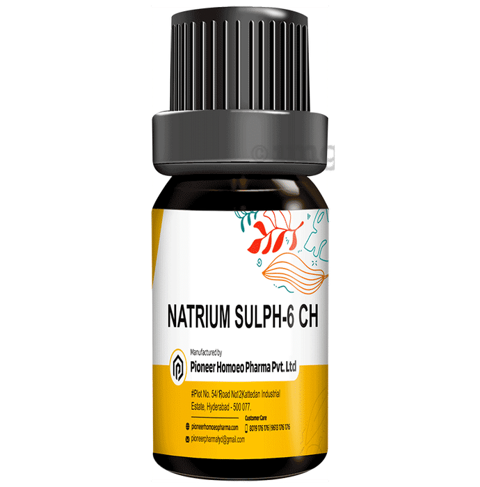Pioneer Pharma Natrium Sulph Globules Pellet Multidose Pills 6 CH