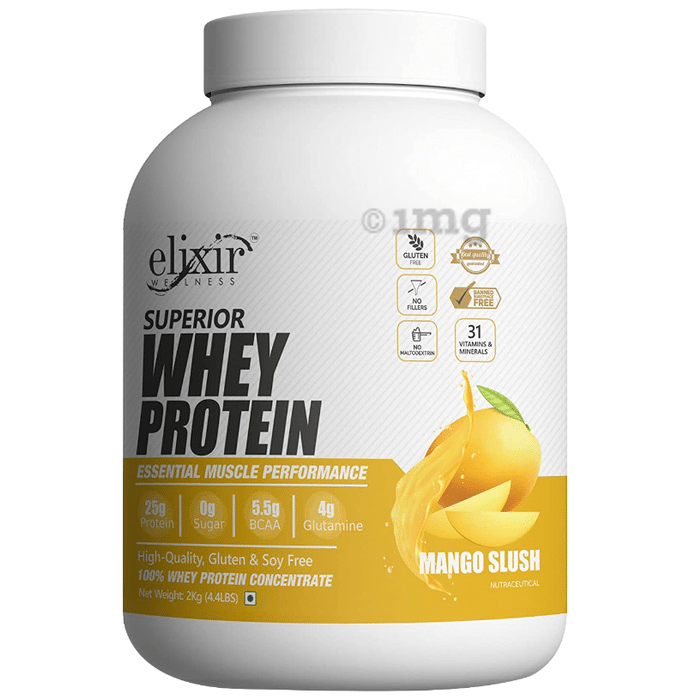 Elixir Wellness Superior Whey Protein Mango Slush