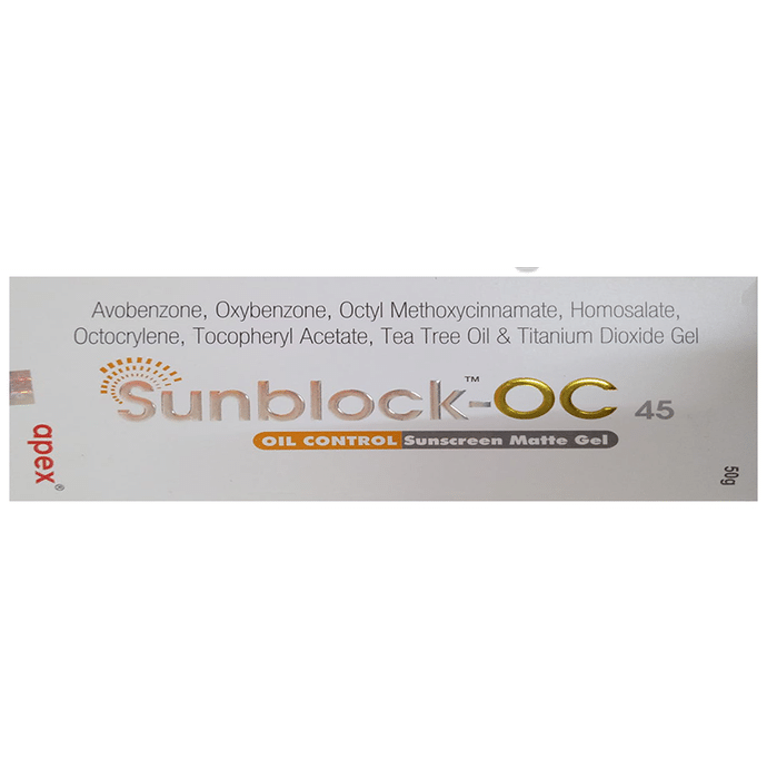 Sunblock-OC 45 Oil Control Sunscreen | SPF 45 PA+++ Matte Gel